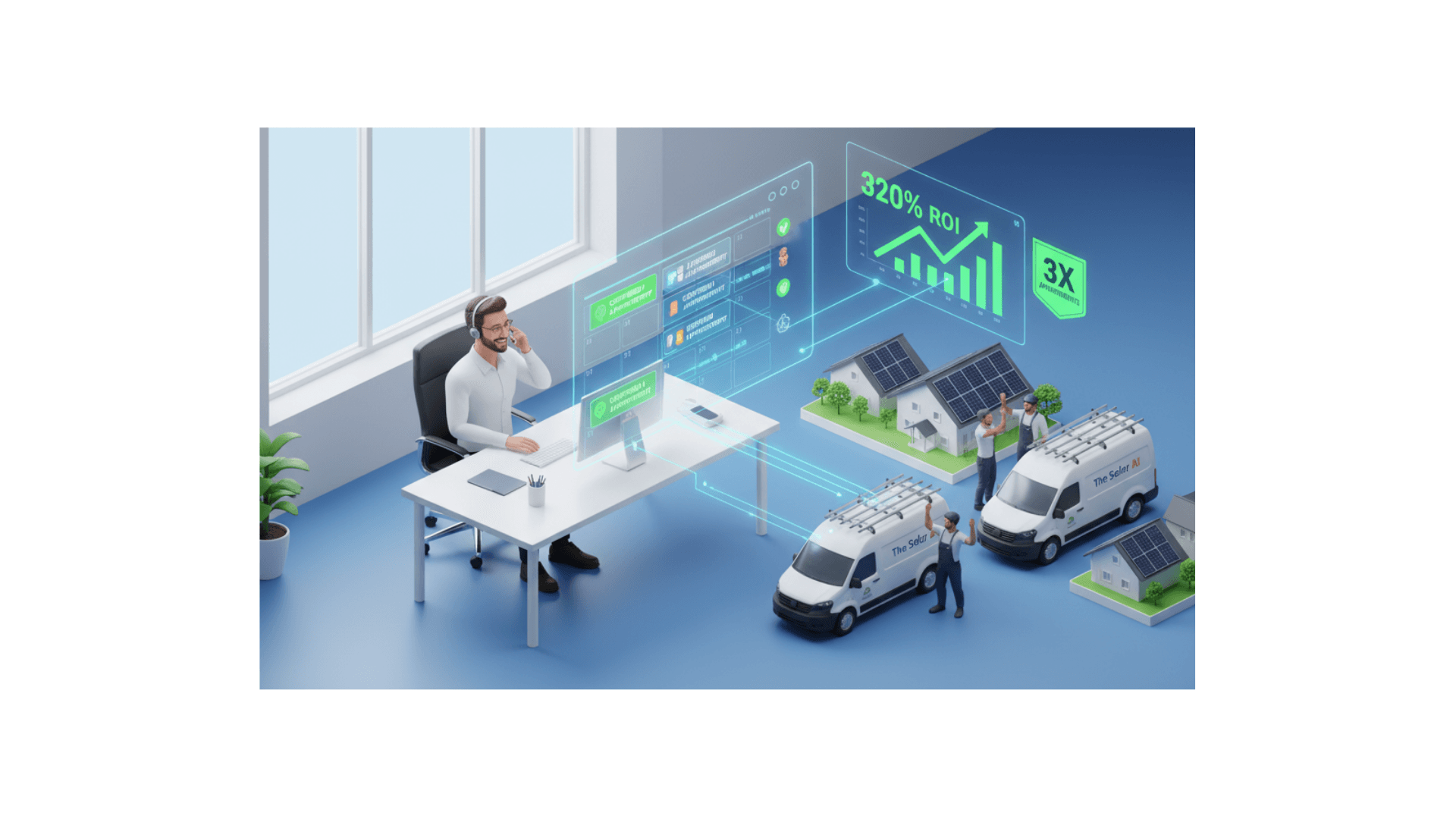 AI vs. Human Solar Sales Teams: Why the Future is Hybrid (Not Replacement)